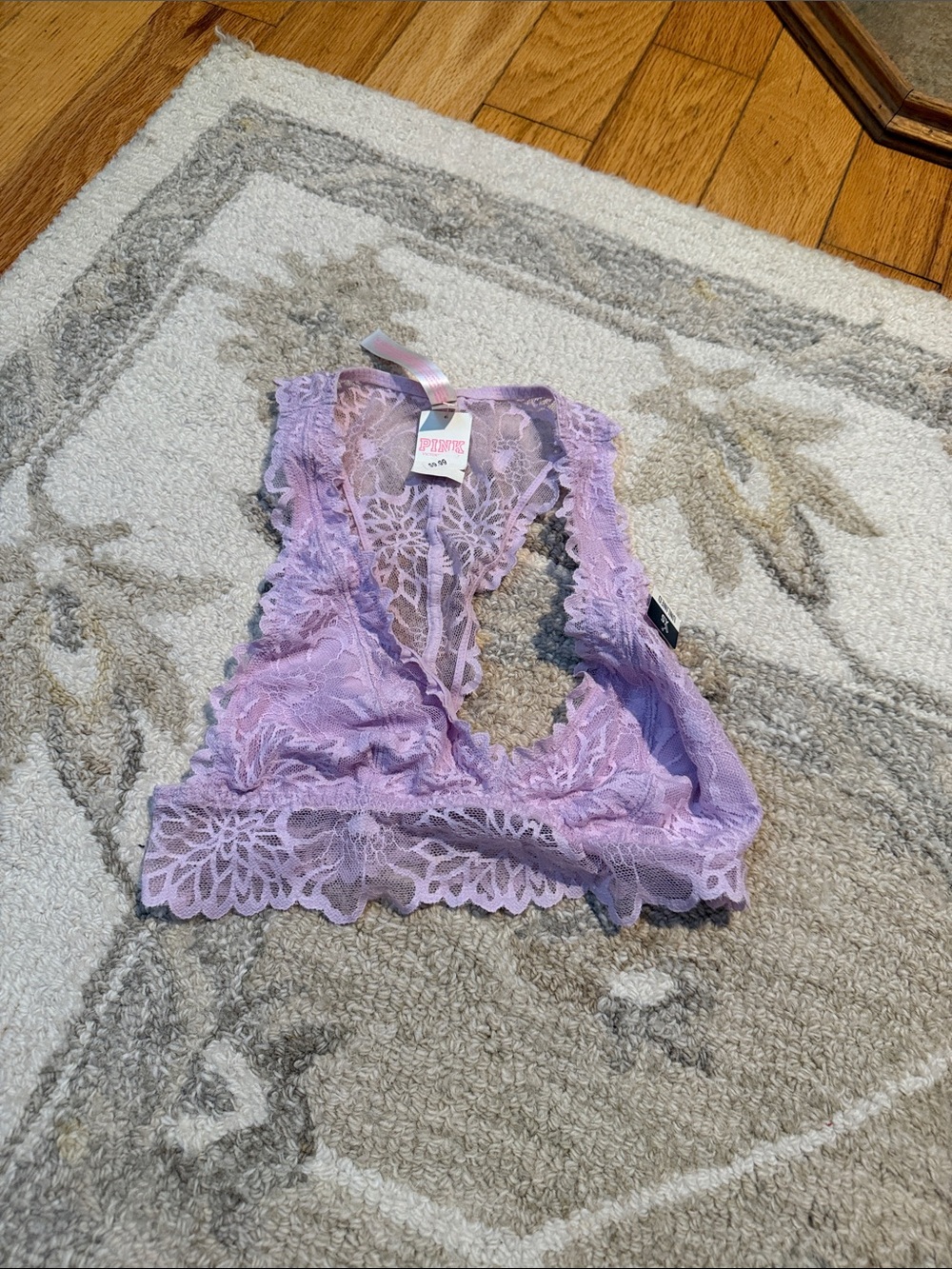 Victoria's Secret Lavender Lace Plunge Bralette